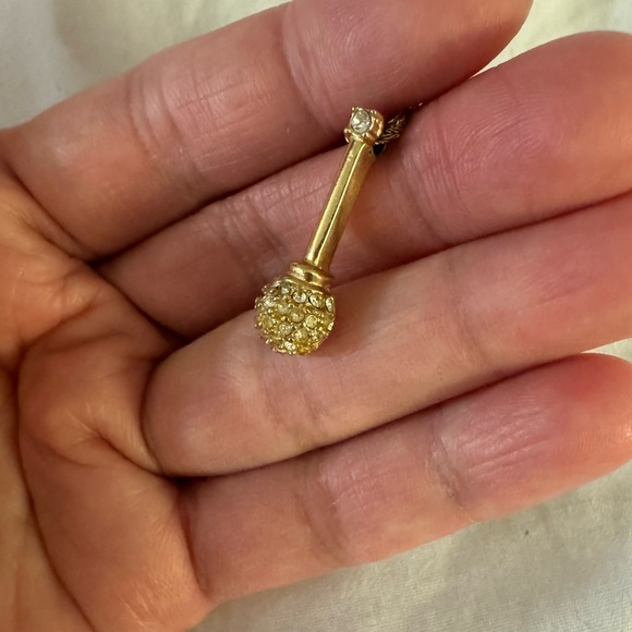 Authentic Vintage Christian Dior rhinestone gold plated necklace - Picture 6 of 12